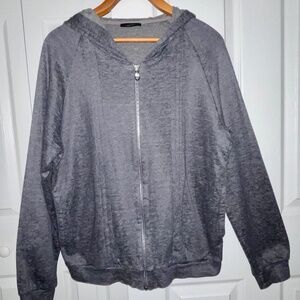 La Perla Men's GrayZippered Hoodie/Size " Italian" Small-Sweater Material